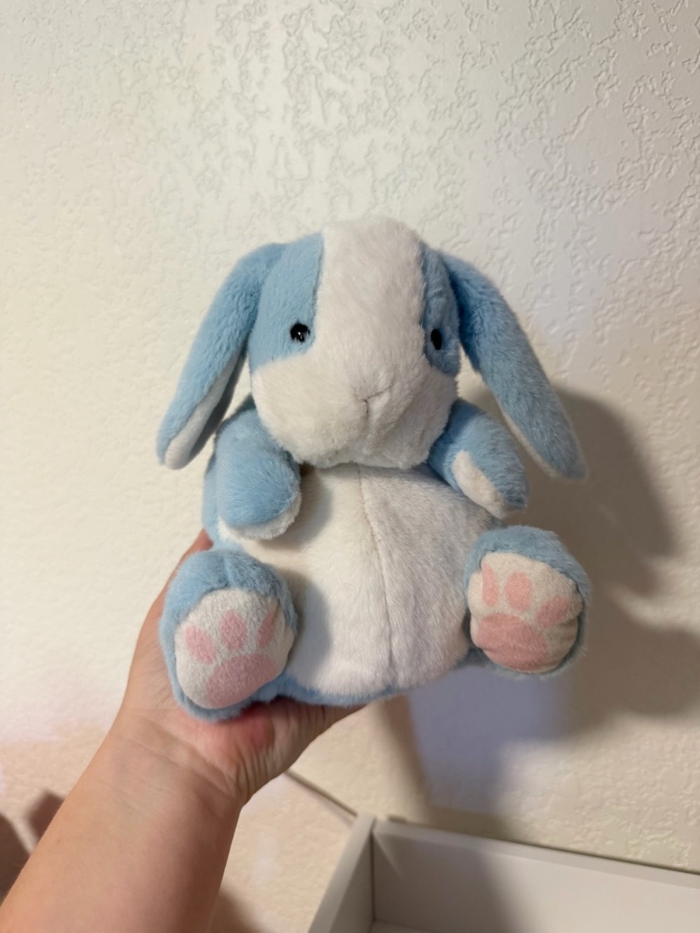 Hallmark Little Blue Bunny Rabbit Lop Lovey Plush Stuffed Animal Toy Plushy 7”
